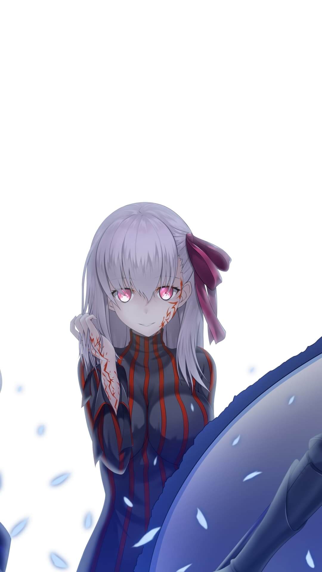 A girl with bloody hands and a dark dress anime wallpaper, 4K