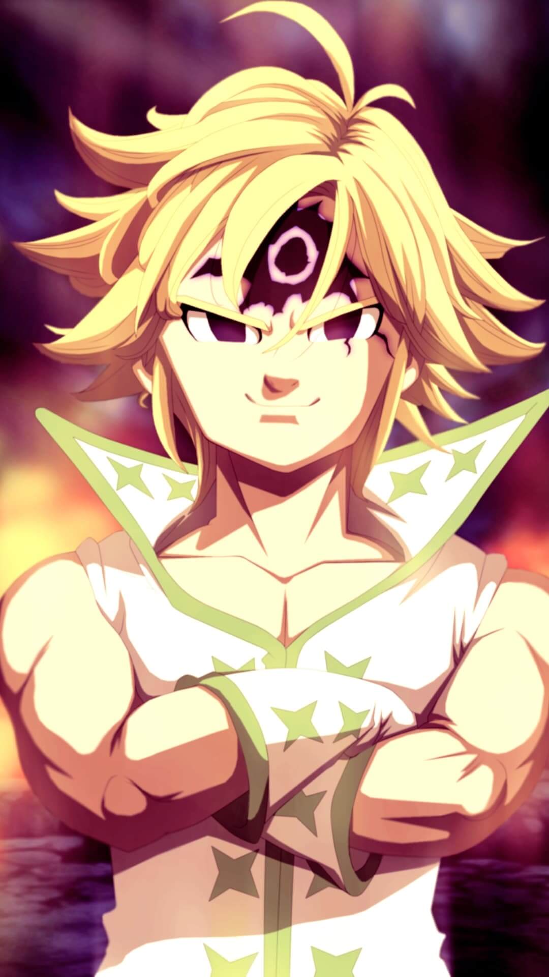 A powerful character with blond hair and a unique headdress anime wallpaper, 4K