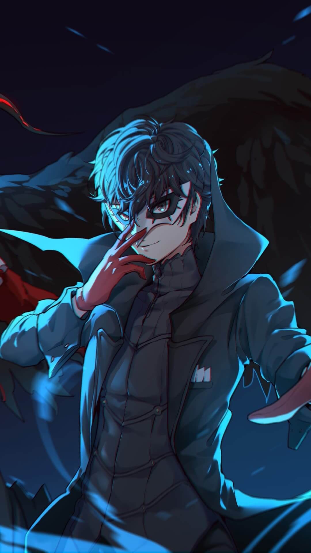 A stylish character with a mask anime wallpaper, 4K