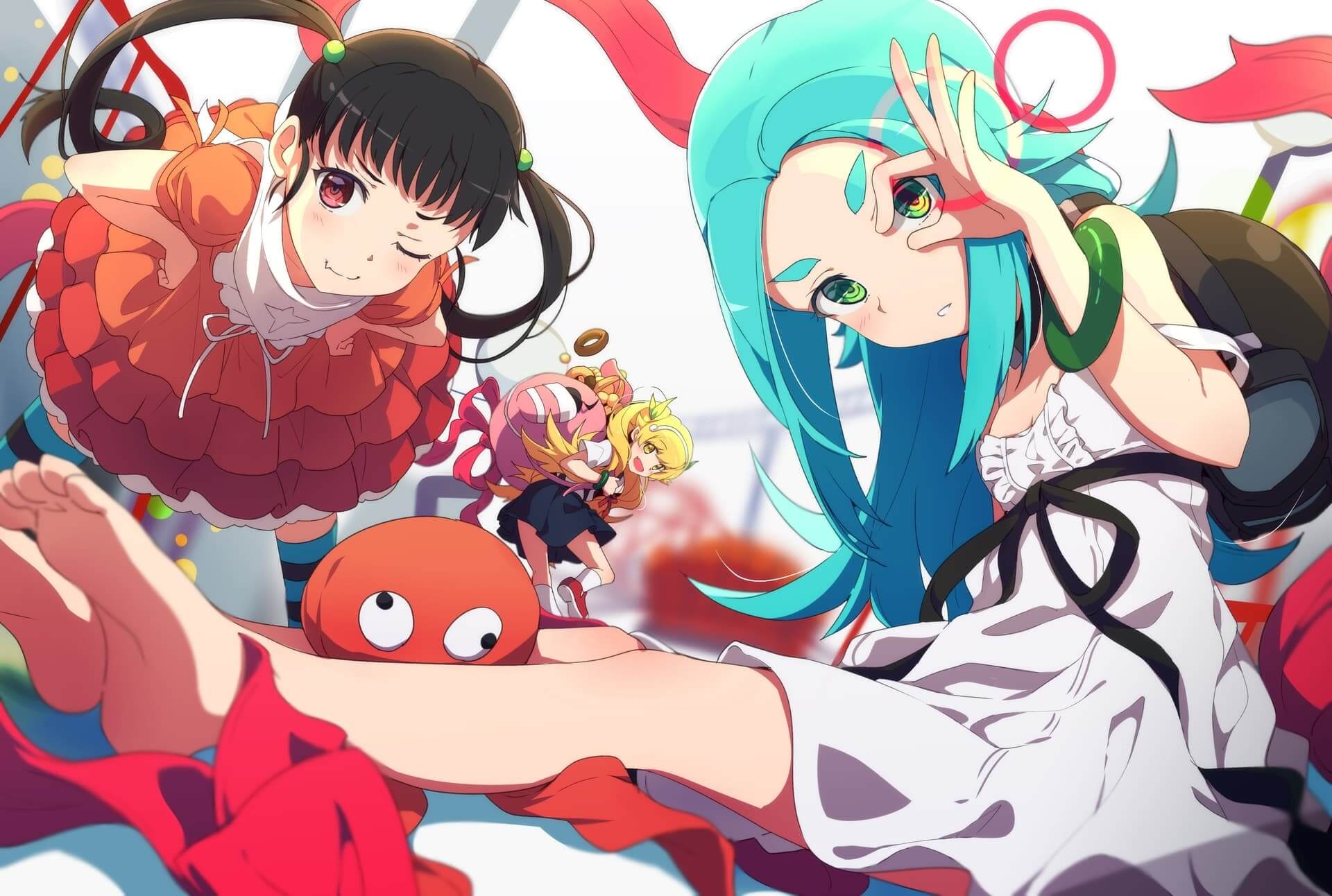 Characters with different personalities and colors, with some surreal features anime wallpaper, 4K
