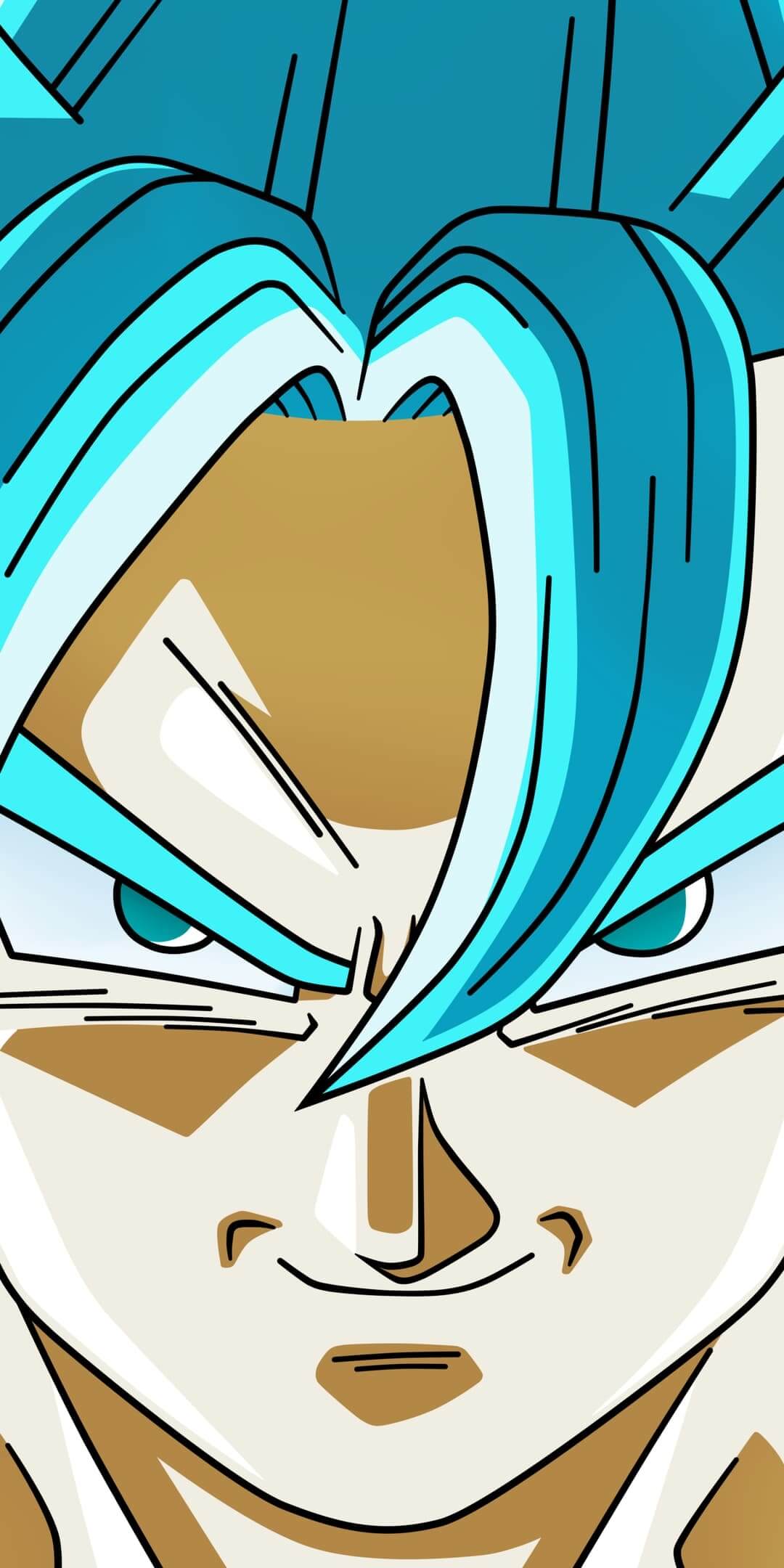 Close-up of a character with blue hair anime wallpaper, 4K