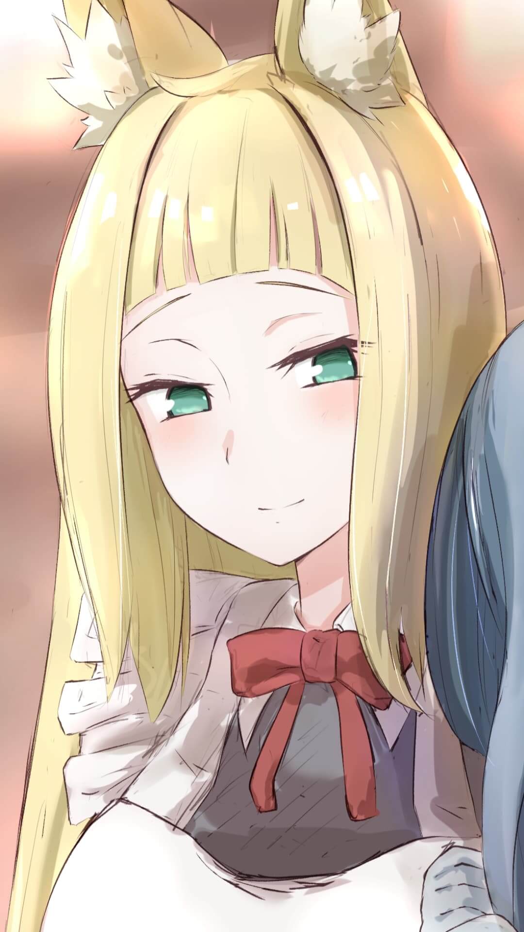 Close-up of a cute anime girl anime wallpaper, 4K