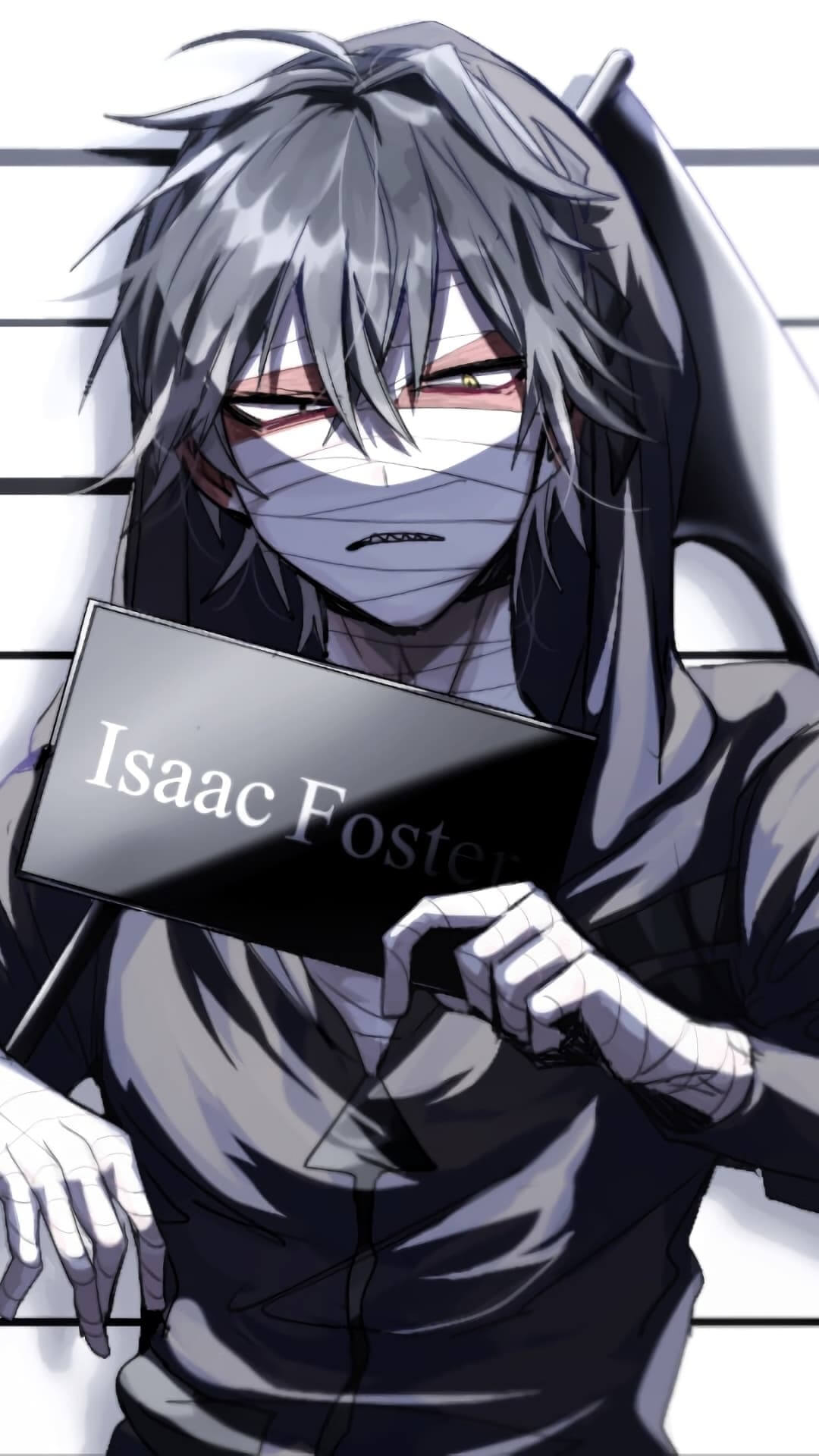 Mugshot of Isaac Foster, a character from Angels of Death series anime wallpaper, 4K