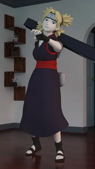 3D render of a female character