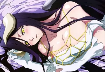A beautiful anime girl with long dark hair