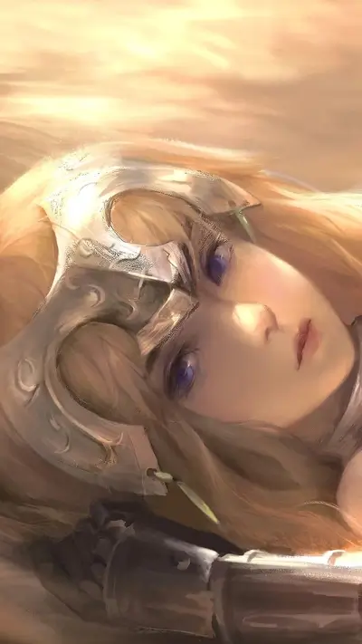 A blonde woman with a crown lies on the ground