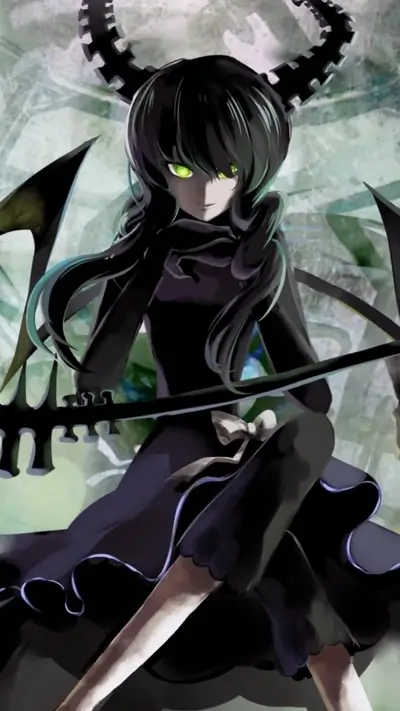 A girl with horns and a scythe