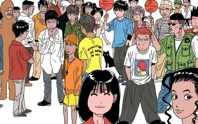 A large group of people gathered together