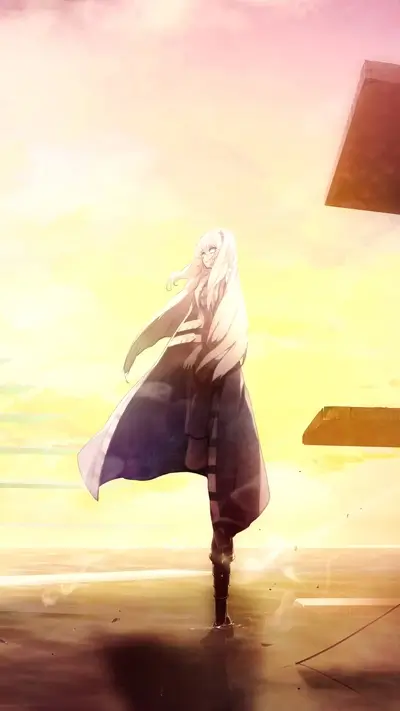 A lone girl stands in a desolate landscape