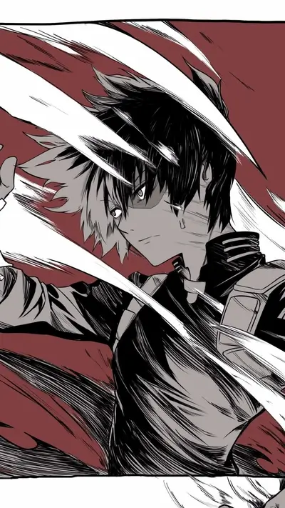 A powerful character in dynamic action