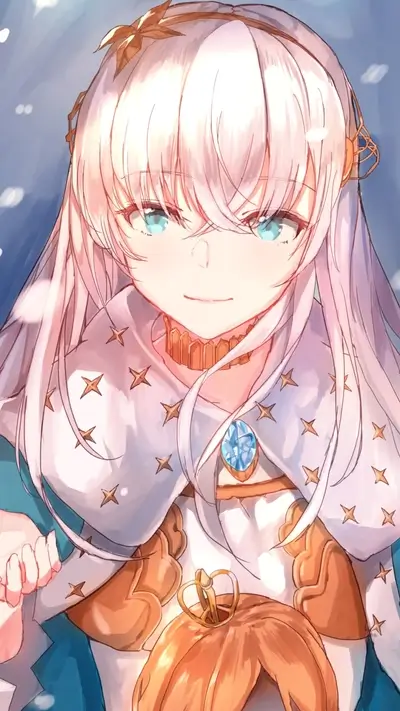 A princess in a winter scene