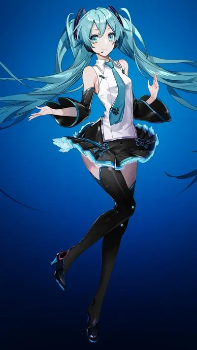 A vibrant illustration of a female character