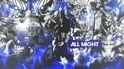 All Might collage, My Hero Academia
