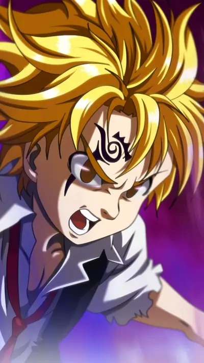 Angry boy with spiky blond hair