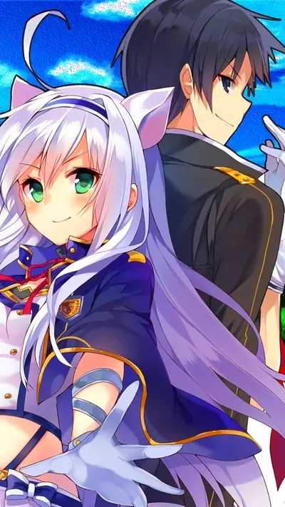 Anime characters in a fantasy setting