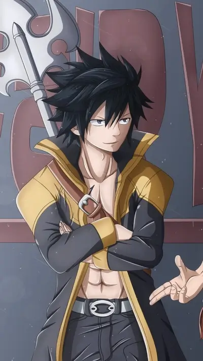 Anime-style character gazes off in the distance and looks ready for combat