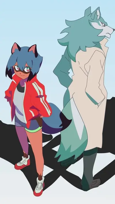 Beastars characters in stylized poses