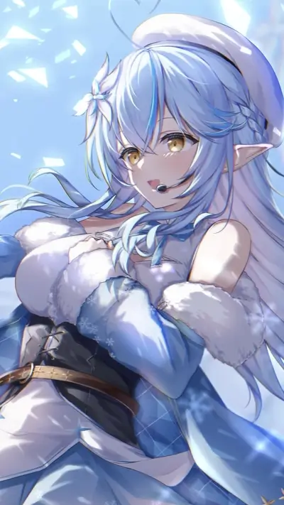 Beautiful girl in winter clothes