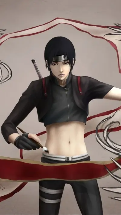 Character with black hair, fair skin, and a paintbrush