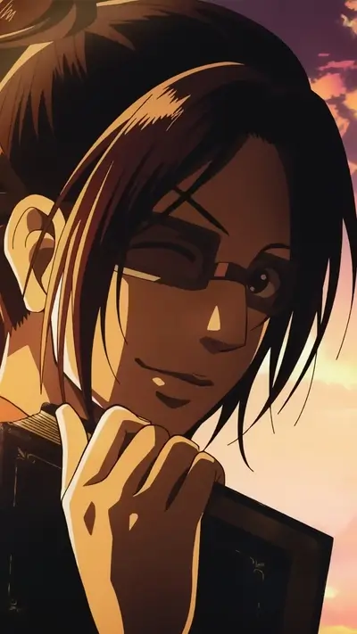 Close-up of a character with glasses and book
