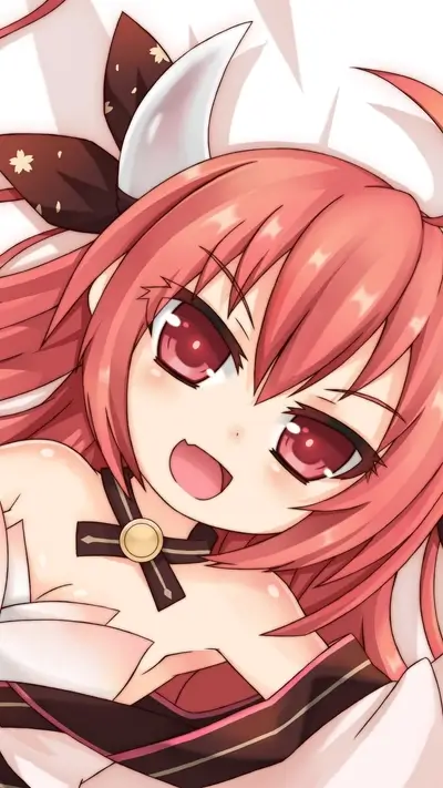Close-up of a cute anime girl