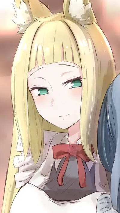 Close-up of a cute anime girl