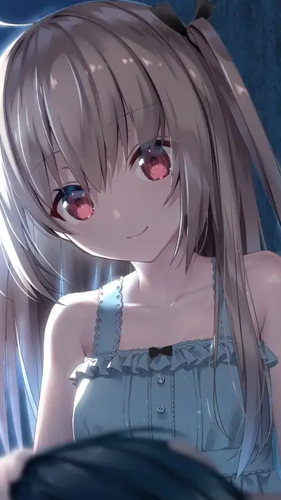 Close-up of a cute girl with long hair