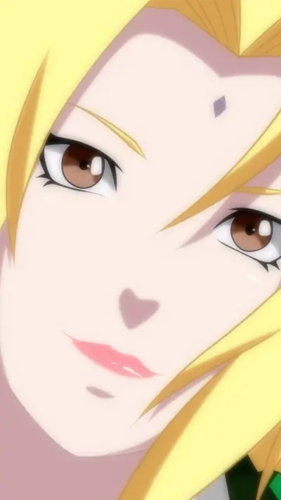 Close-up of a female character's face