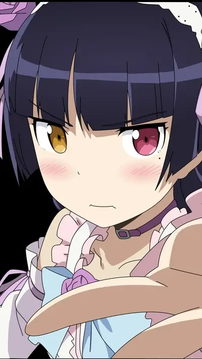 Close-up of a girl with heterochromia