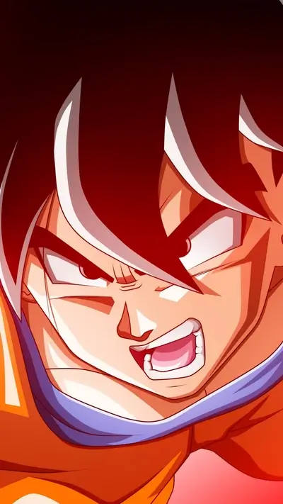 Close-up of an angry character