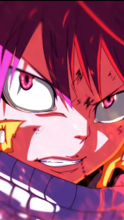 Close-up of an anime character's face, angry expression