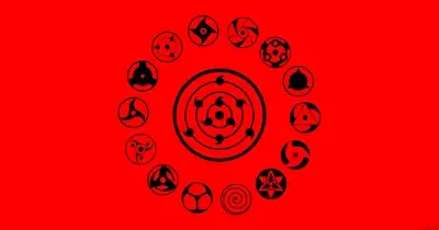 Collection of Sharingan eye patterns