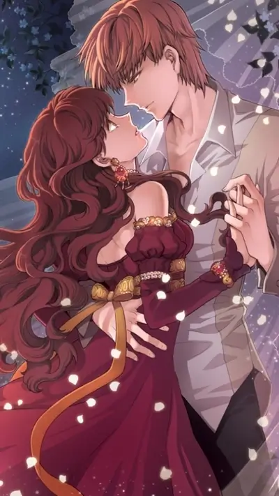 Couple embracing in a romantic dance