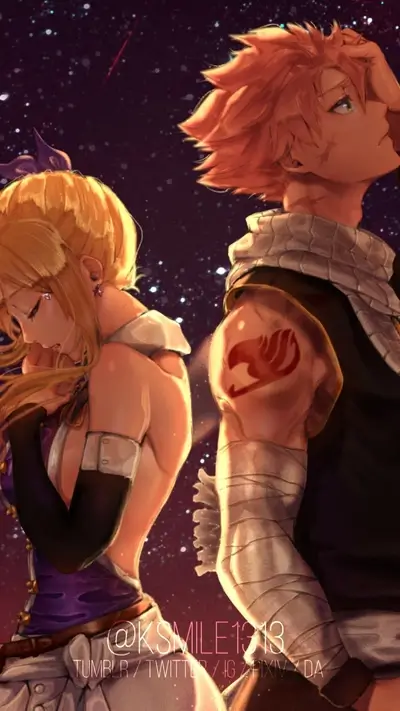 Couple embracing under starry sky
