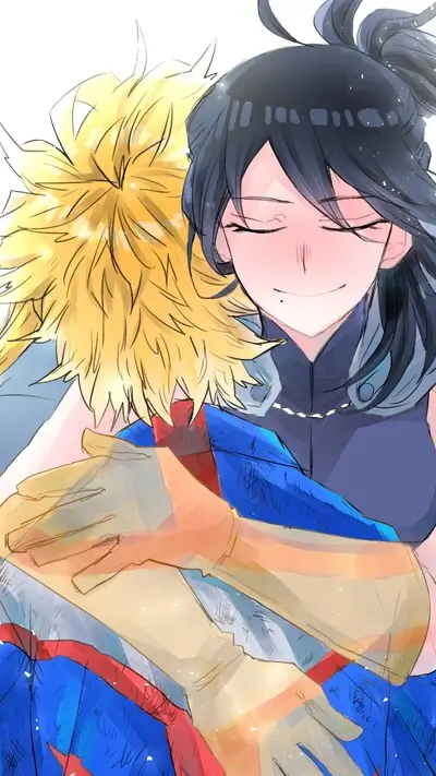 Couple hugging, tender moment