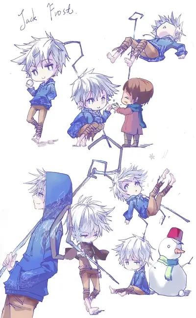 Cute drawings of the Jack Frost character