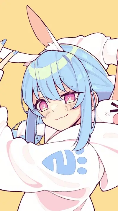 Cute girl with bunny ears