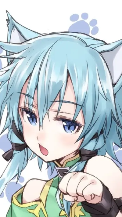 Cute girl with cat ears