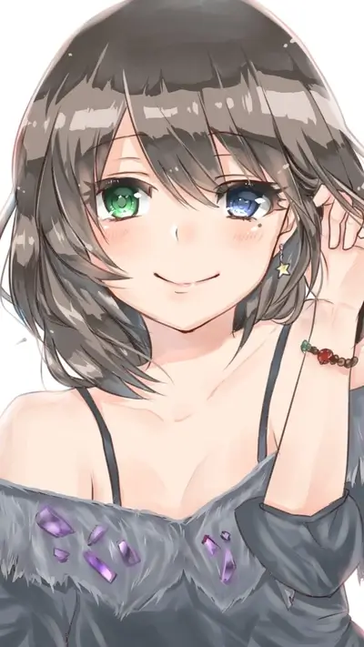 Cute girl with heterochromia iridum