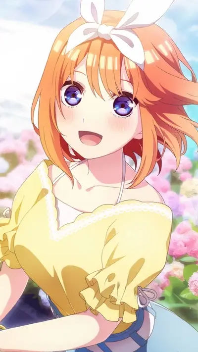 Cute girl with orange hair and blue eyes smiling sweetly