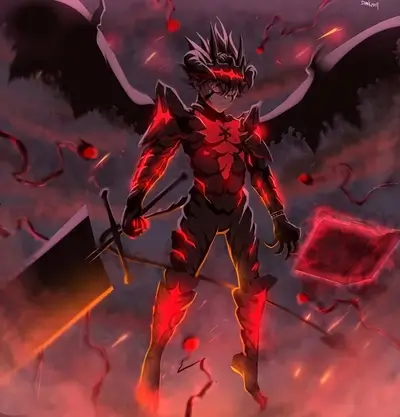 Dark fantasy character wielding a large sword