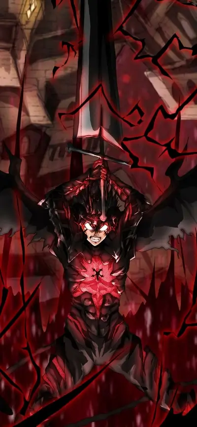 Dark fantasy character wielding a sword