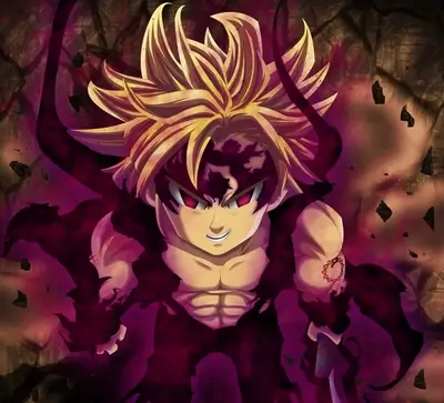 Demon Meliodas, powerful character, dark magic