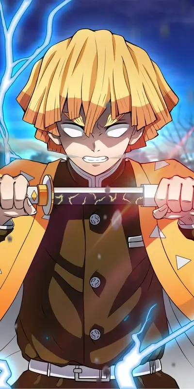 Demon Slayer character wielding a sword