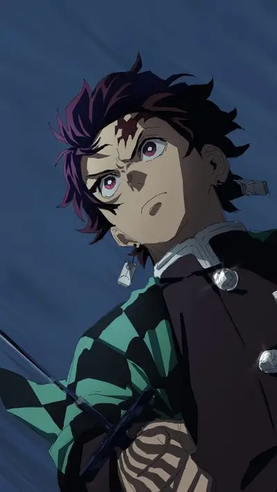 Demon Slayer character with katana