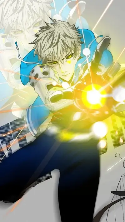 Dynamic action pose, bright energy, stylized clothing