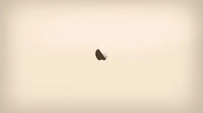 Elegant Apple logo, half dark, on neutral background