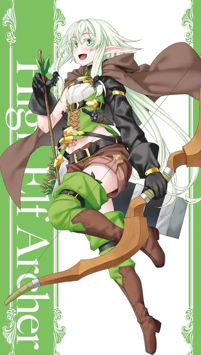 Elf Archer girl fantasy character illustration