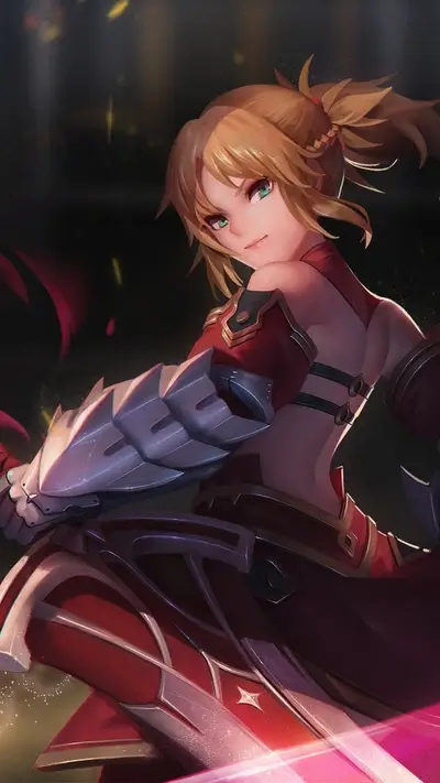 Fantasy character, armor, sword, and battle-ready