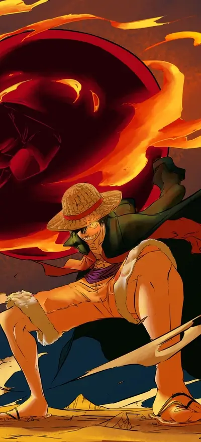 Fiery Straw Hat
